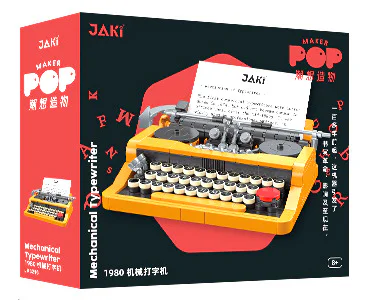 Old-age appliances: machine typewriter 1980 佳奇积木 JAKI JK8216 image 2