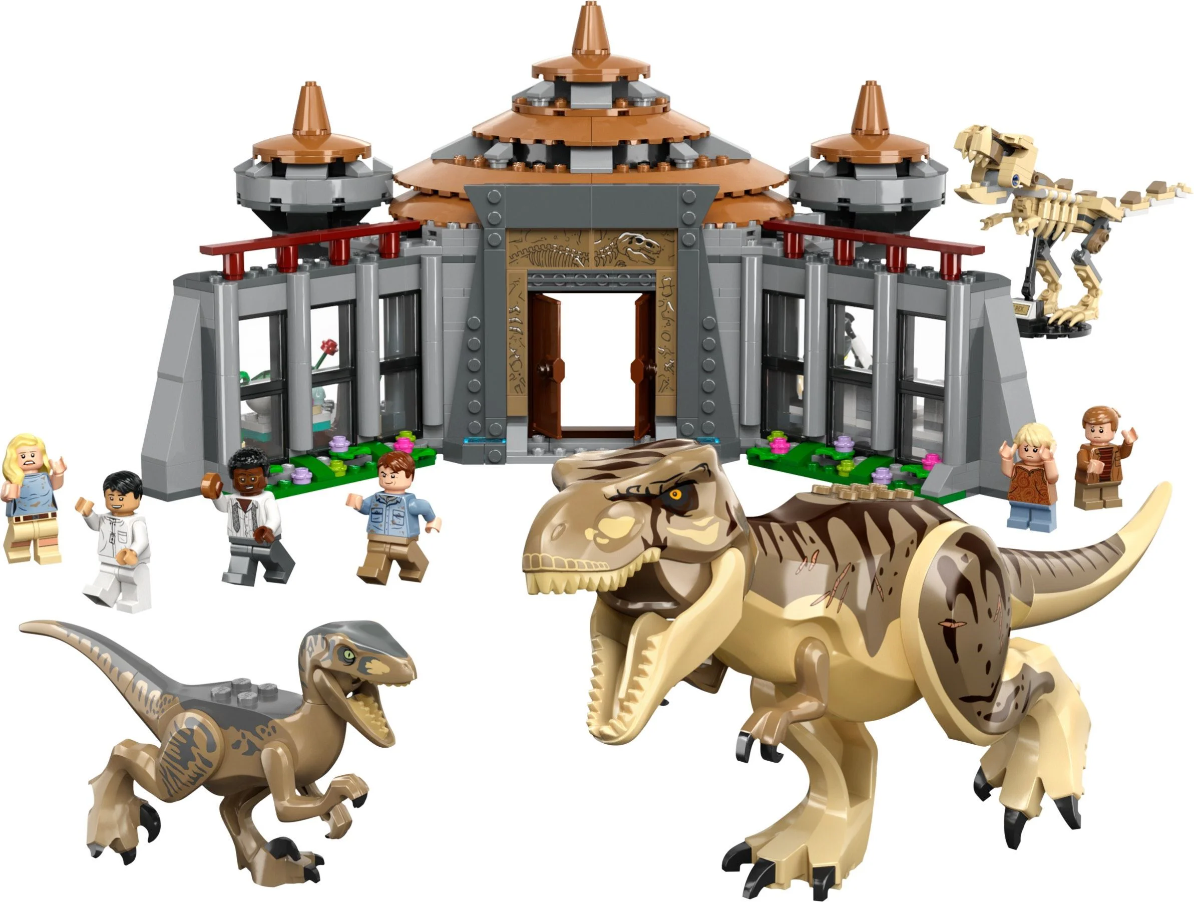 Tourist centre: Tyrannosaurus and Raptor Assault 乐高 LEGO 76961