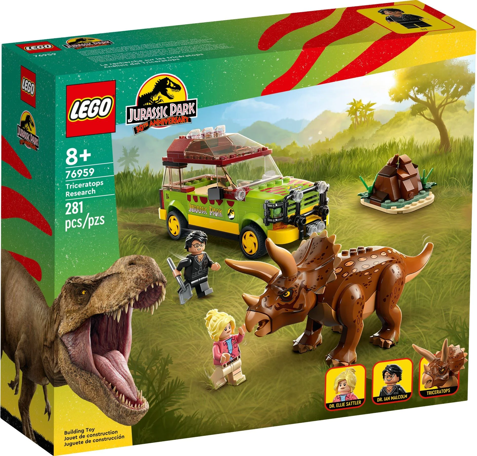 Studying Triceratops LEGO 76959 image 4