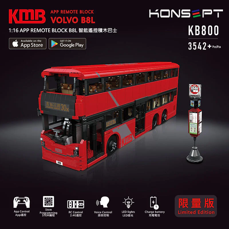 VOLVO B8L DOUBLE-FLOOR BUS Konsopt KB800 image 11