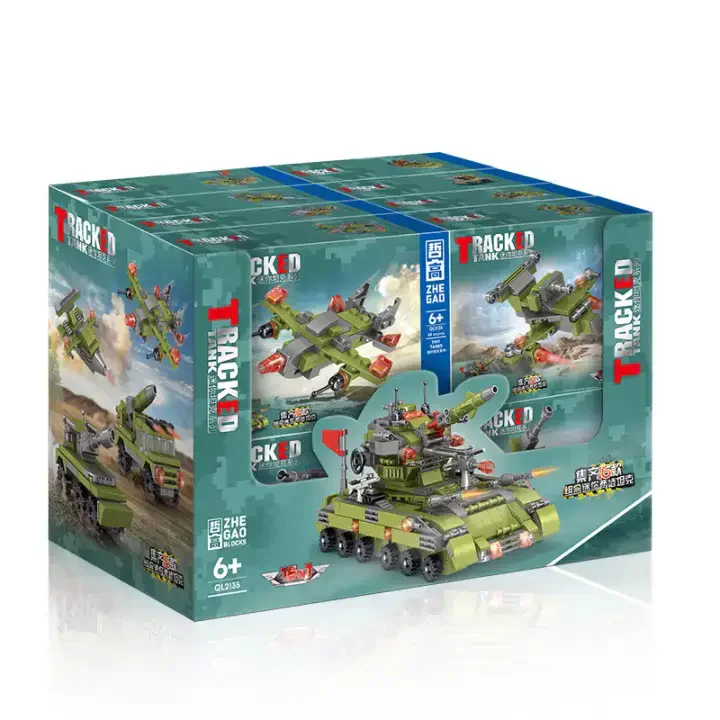 Mini amphibious tanks, 16 combinations 哲高 ZHEGAO QL2135 image 1
