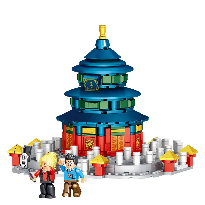 China's ancient architecture: the Temple of Prayer 哲高 ZHEGAO QL1027