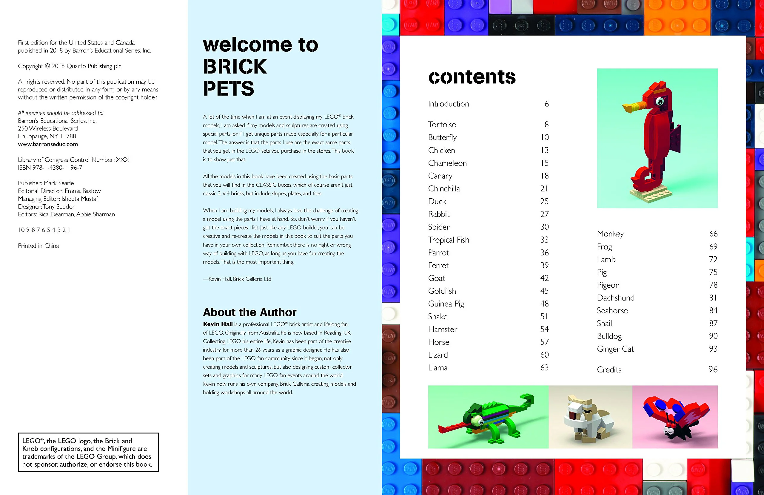 LEGO CLSIC CLASSIC SET-UP GUIDE: CUTE LITTLE PETS Barron's Educational ISBN9781438011967 image 2