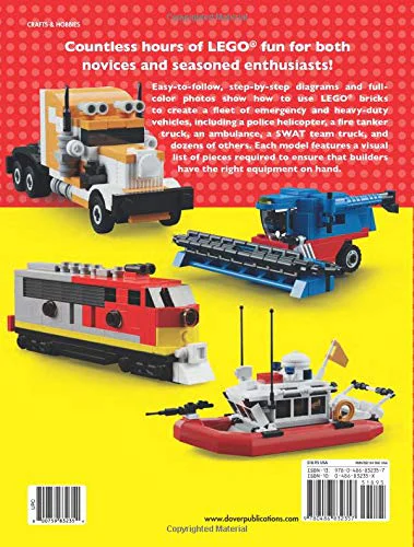 Lego Action Vehicles: Police Helicopter, Fire Tuck, Ambulance, and More Dover ISBN9780486832357 image 1