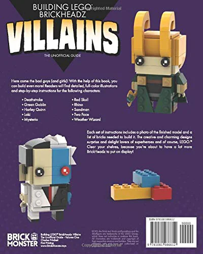 Building LEGO Brick Headz Villains-Volume One: Independently ISBN9781081986612 image 1