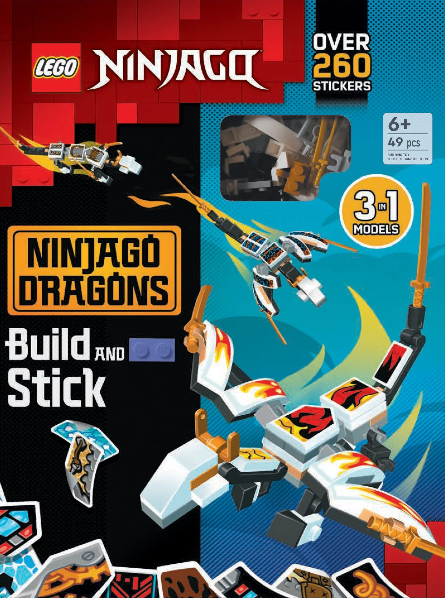 Build and Stick: NINJAGO Dragons DK ISBN9781728257907