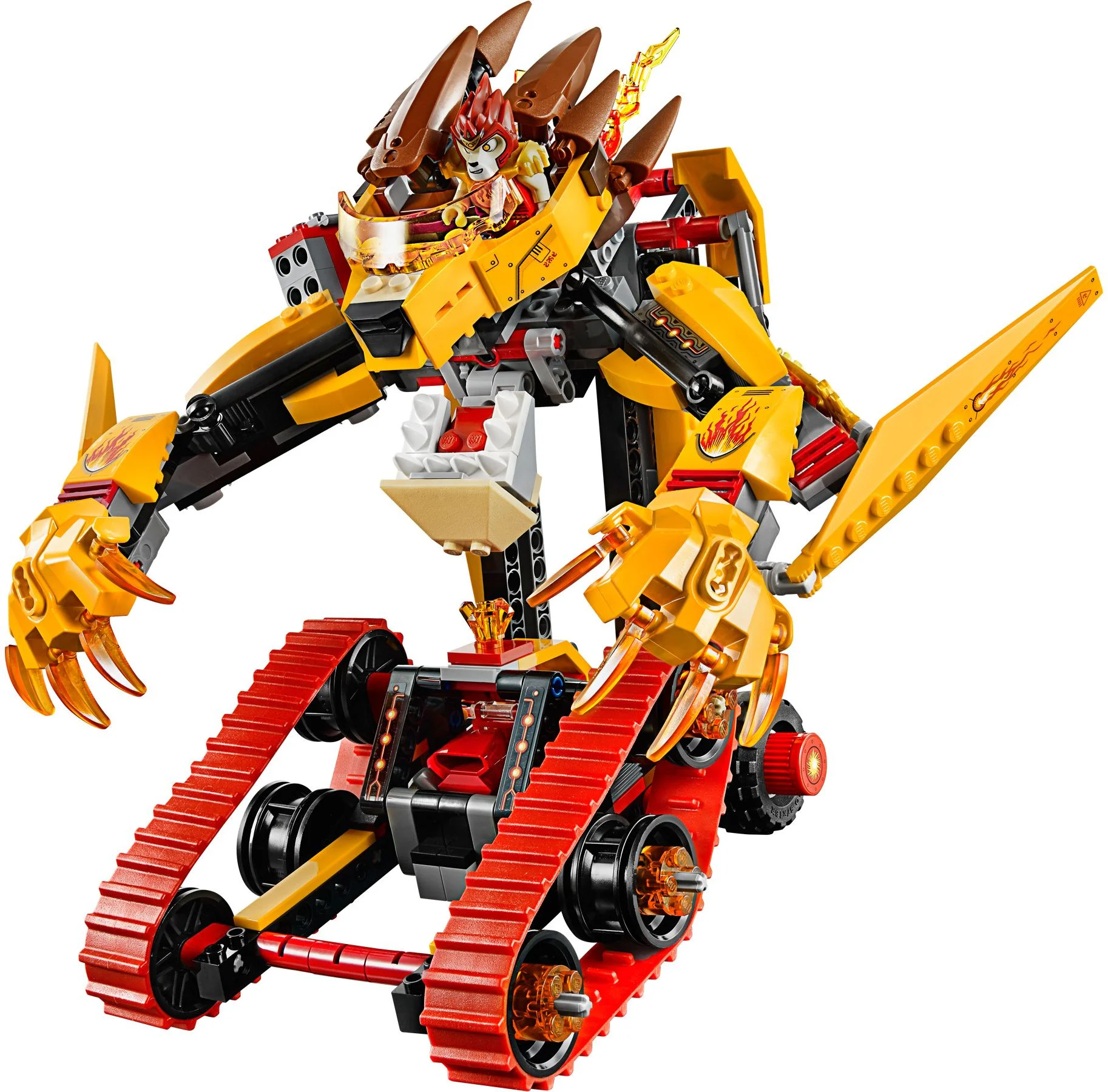 Martial Arts Legend: Unbeatable Lion's Blazing Golden Tiger War Chariot 04009 image 2