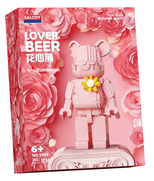 Panda Bear: Pink Bear Flower BALODY 21165
