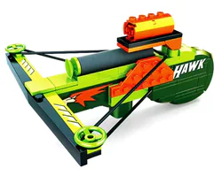 Large-size building blocks for hand crossbows