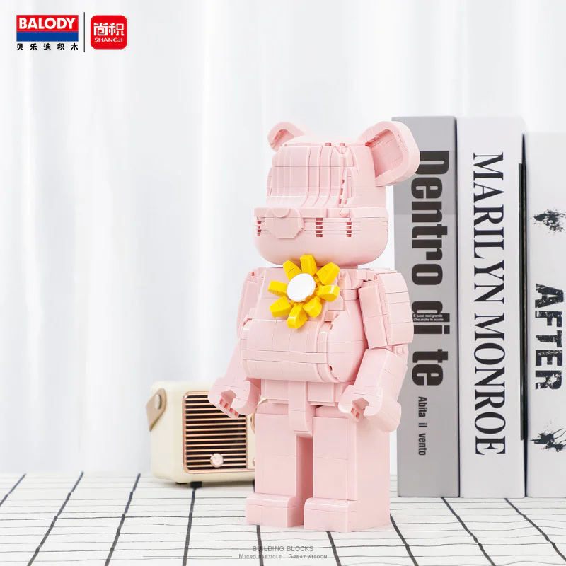 Panda Bear: Pink Bear Flower BALODY 21165 image 4