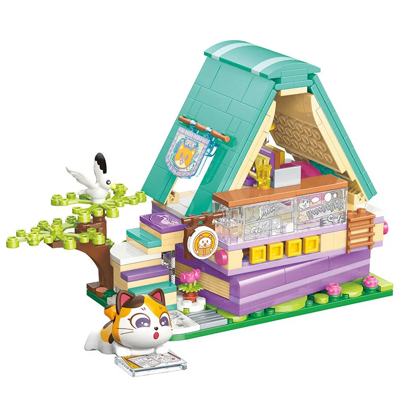 Fancy Street Fat Homecat: Three Flowers Comic House 启蒙 QMAN/ENLIGHTEN/Keeppley K28018