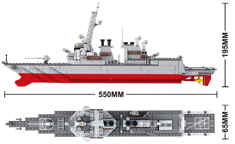 Chinese destroyer 1:350 小鲁班 Sluban M38-B0390 image 2