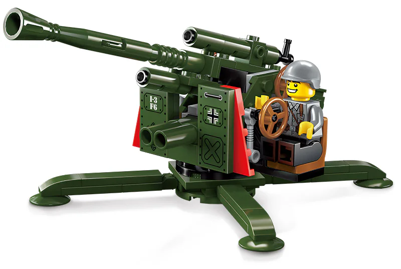 Field series: high and low anti-aircraft guns 启蒙 QMAN/ENLIGHTEN/Keeppley 1704 image 2