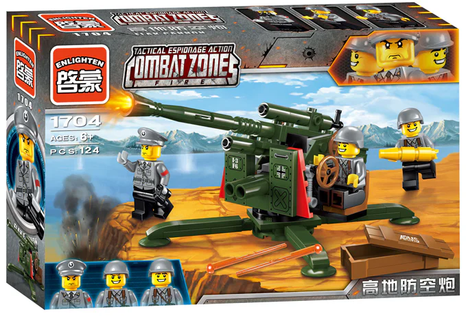 Field series: high and low anti-aircraft guns 启蒙 QMAN/ENLIGHTEN/Keeppley 1704 image 4