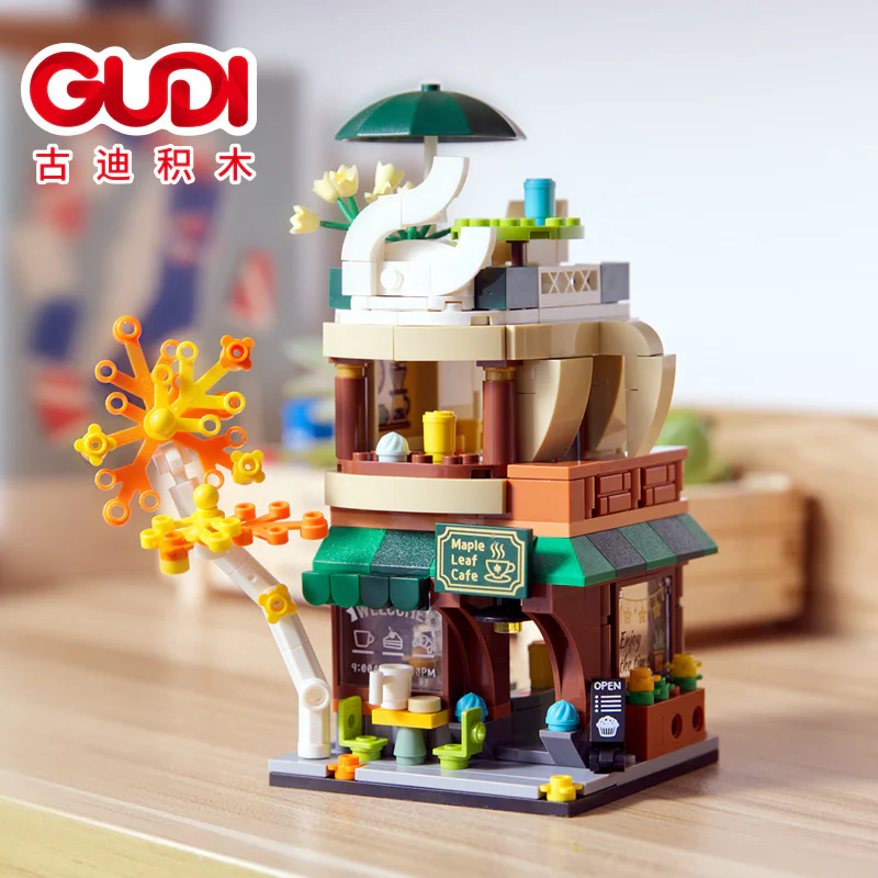 Dream Street View 4 Maple Leaf Café, Carnival Pet Shop, Yingchuan Wine House, Fun City 古迪 GUDI 51012B image 2