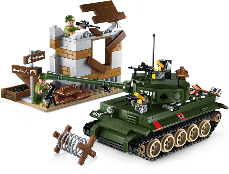 Field series: tank counter-attack 启蒙 QMAN/ENLIGHTEN/Keeppley 1711