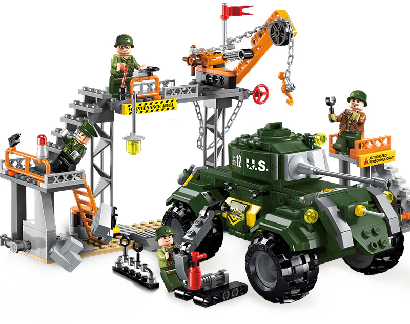 Field series: military engineering workshops 启蒙 QMAN/ENLIGHTEN/Keeppley 1712