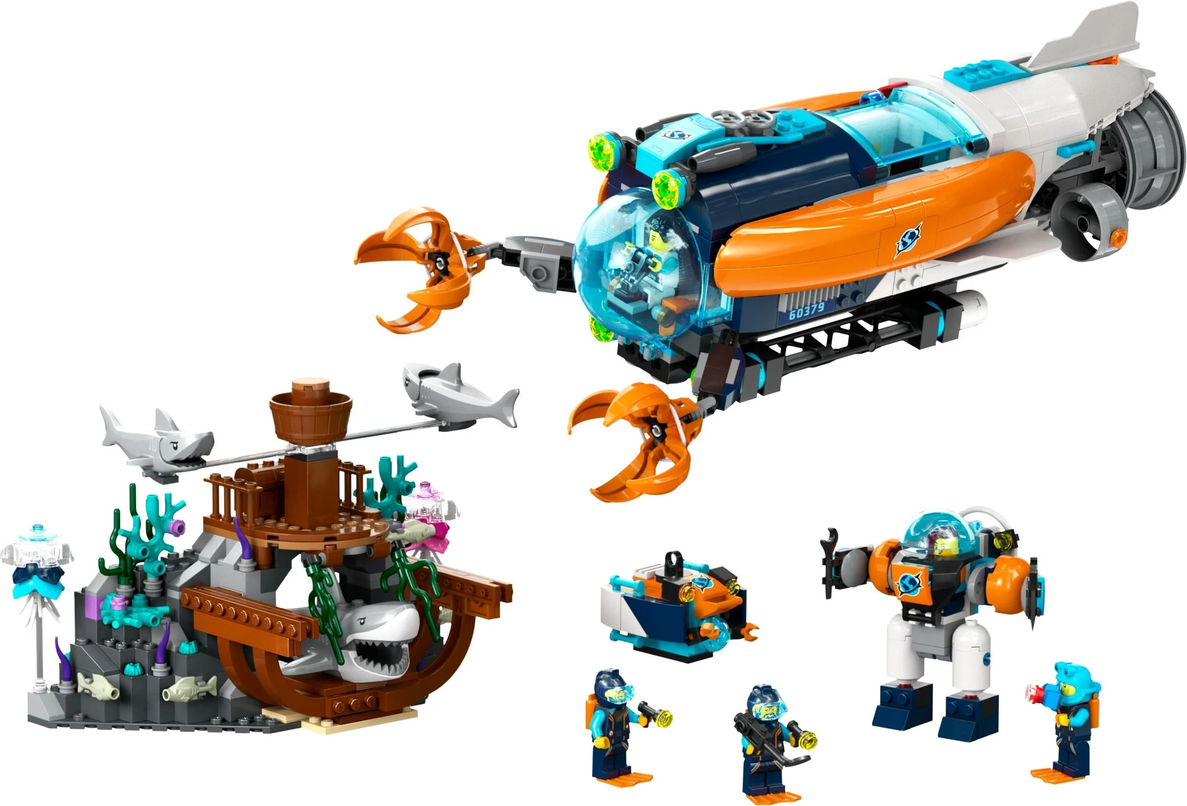 Deep-sea expedition submarine 乐高 LEGO 60379