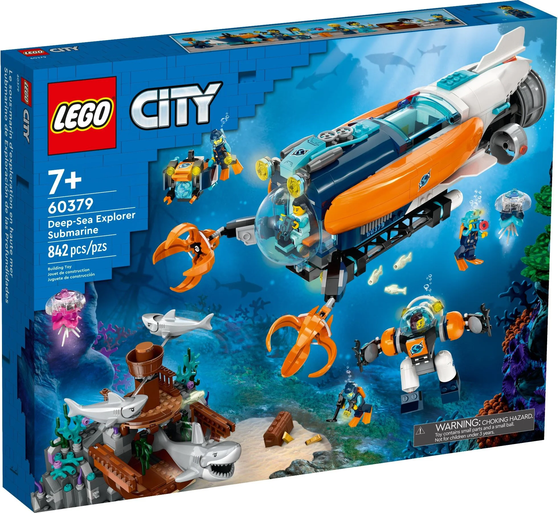 Deep-sea expedition submarine 乐高 LEGO 60379 image 1