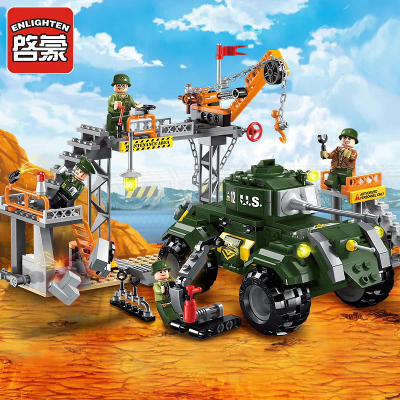 Field series: military engineering workshops 启蒙 QMAN/ENLIGHTEN/Keeppley 1712 image 3