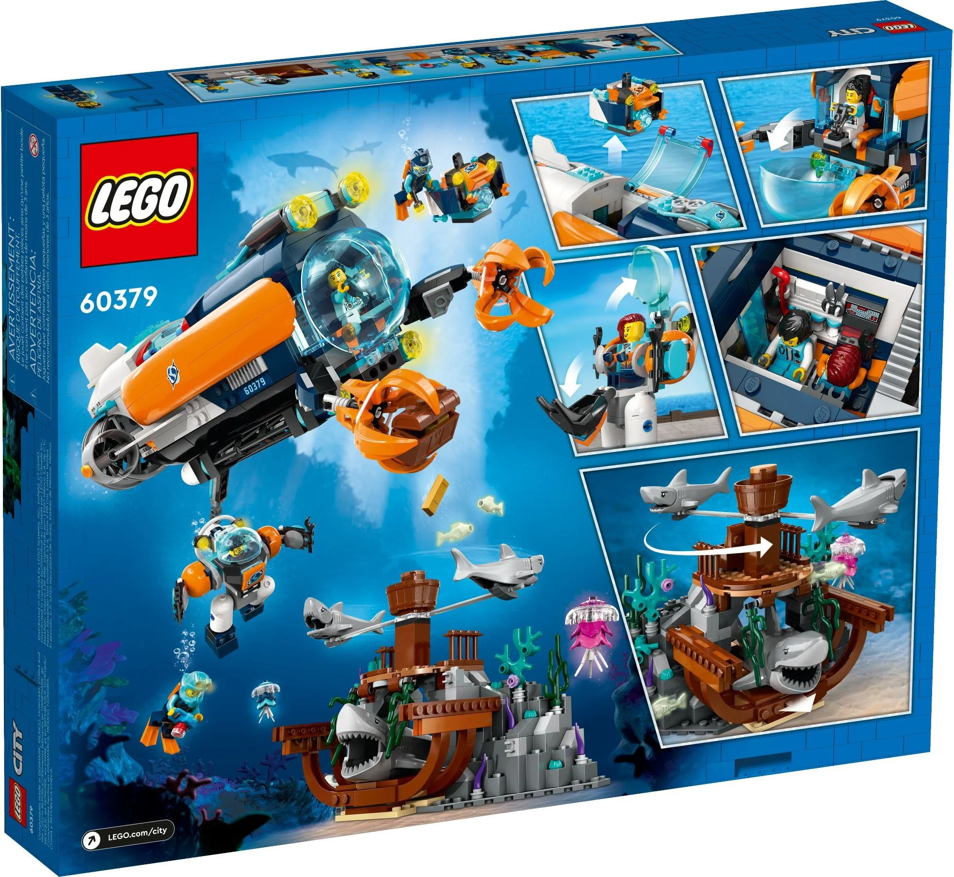 Deep-sea expedition submarine 乐高 LEGO 60379 image 8