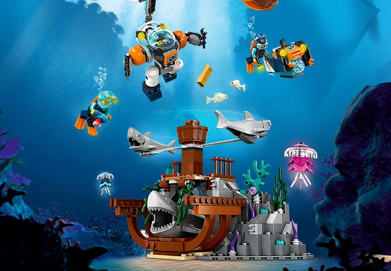 Deep-sea expedition submarine 乐高 LEGO 60379 image 14