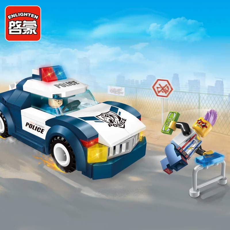 Police: SWAT pursuit 启蒙 QMAN/ENLIGHTEN/Keeppley 1901 image 1
