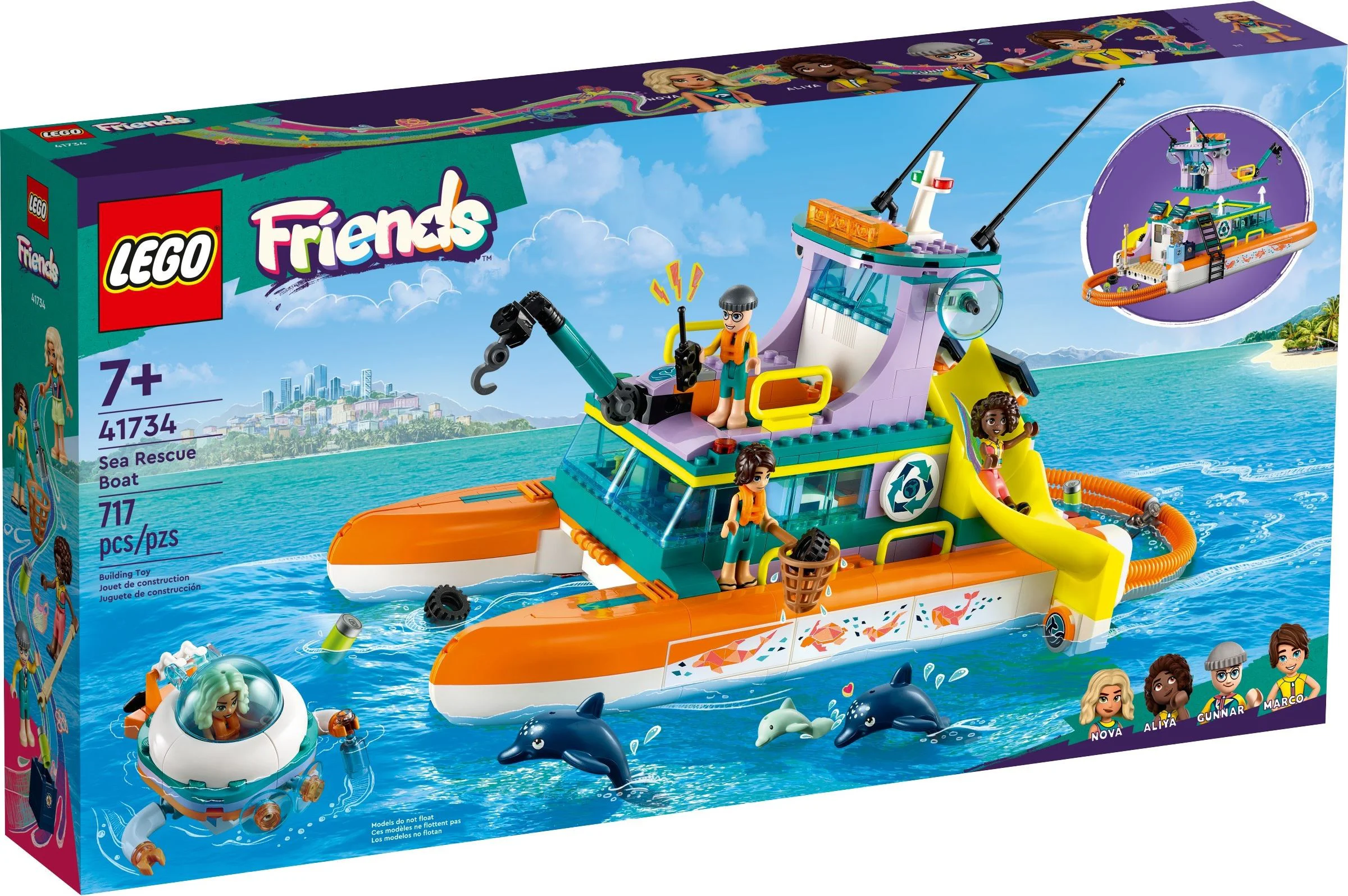 Rescue ship at sea 乐高 LEGO 41734 image 1