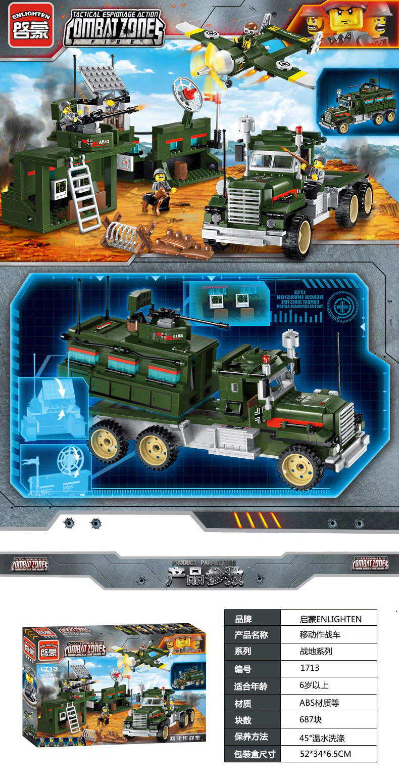 Field series: mobile combat vehicles 启蒙 QMAN/ENLIGHTEN/Keeppley 1713 image 6
