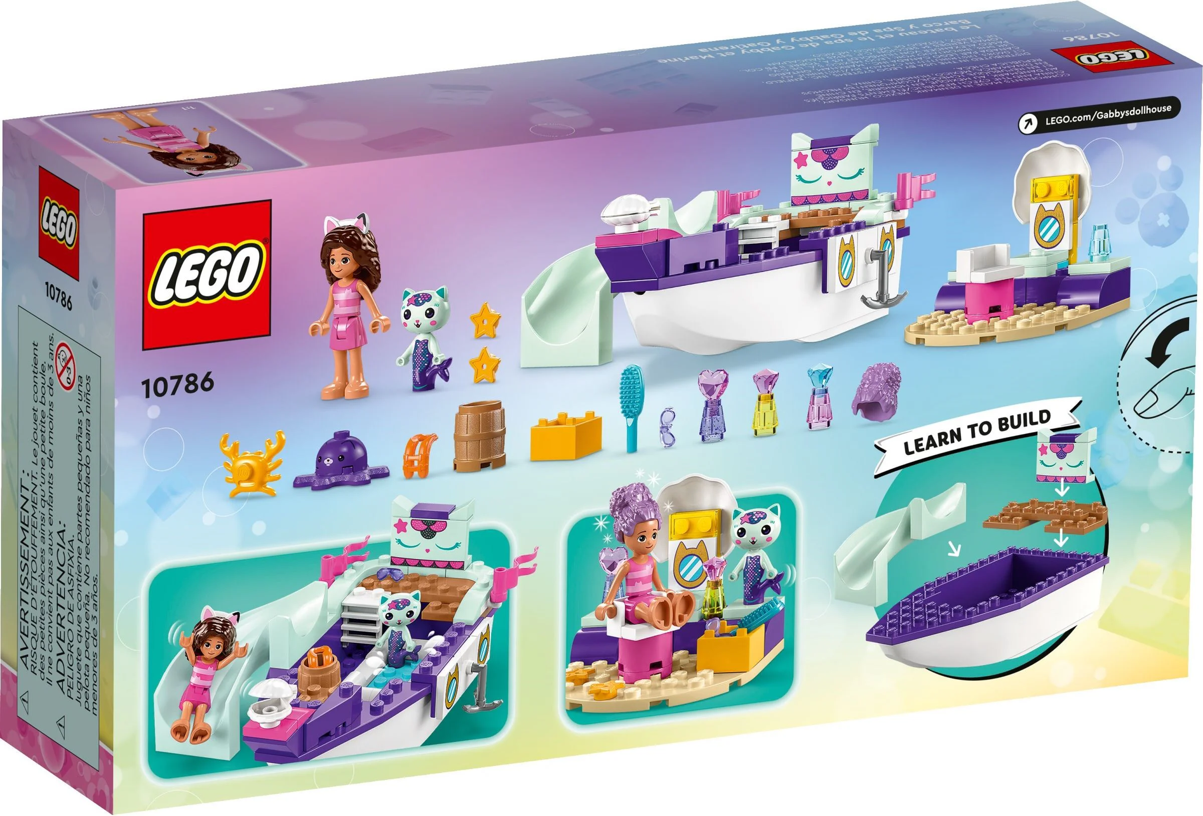Gaby's dollhouse: Gaby's yacht with the mermaid 乐高 LEGO 10786 image 2
