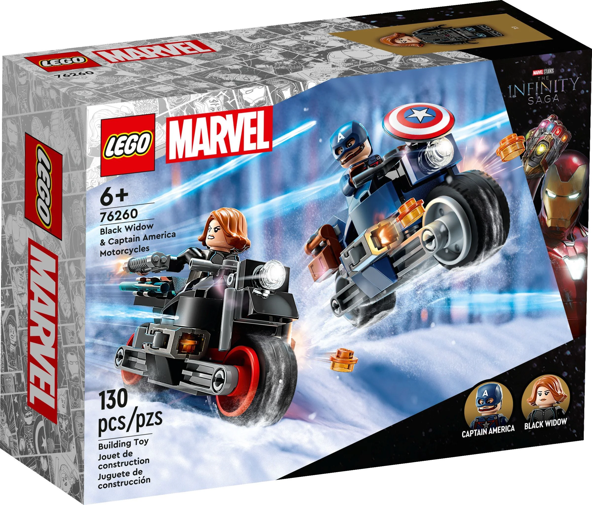 Black Widows and American Captain Motorcycles 乐高 LEGO 76260 image 1