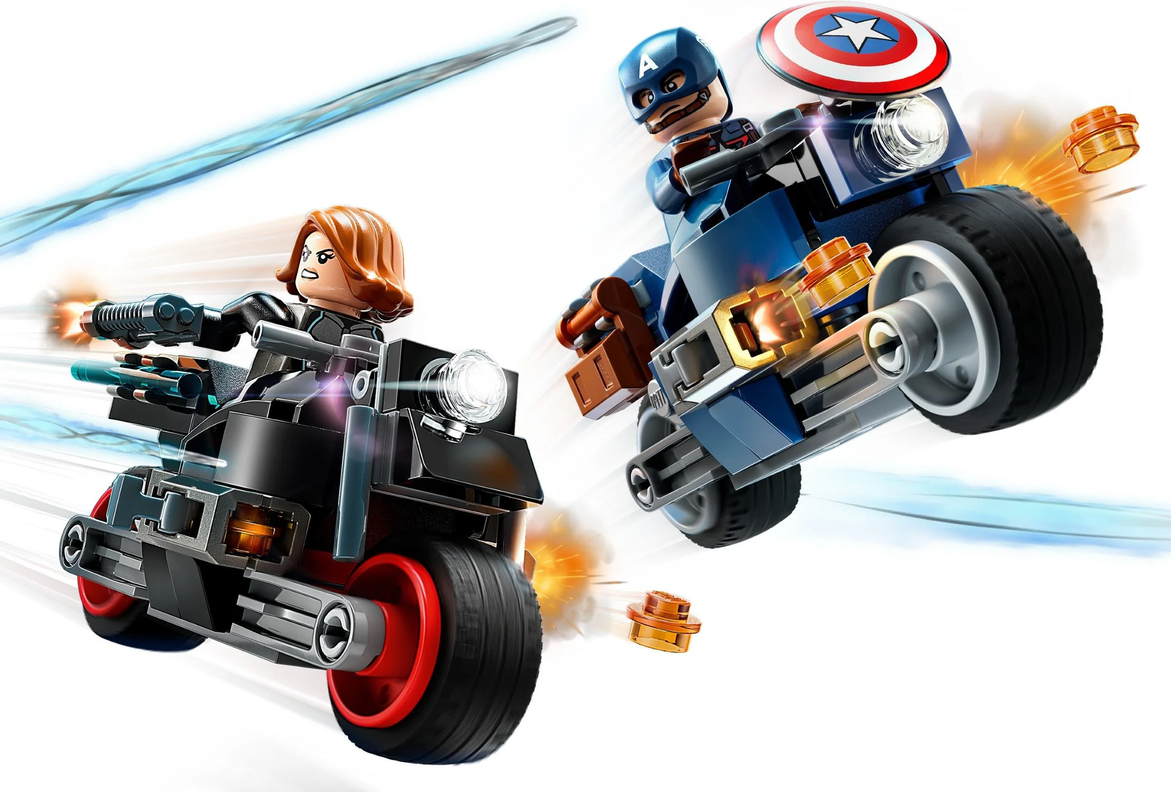 Black Widows and American Captain Motorcycles 乐高 LEGO 76260 image 2