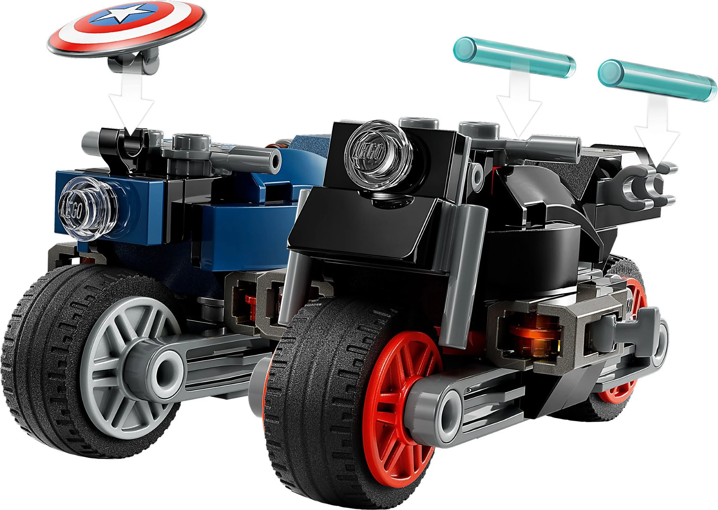 Black Widows and American Captain Motorcycles 乐高 LEGO 76260 image 3