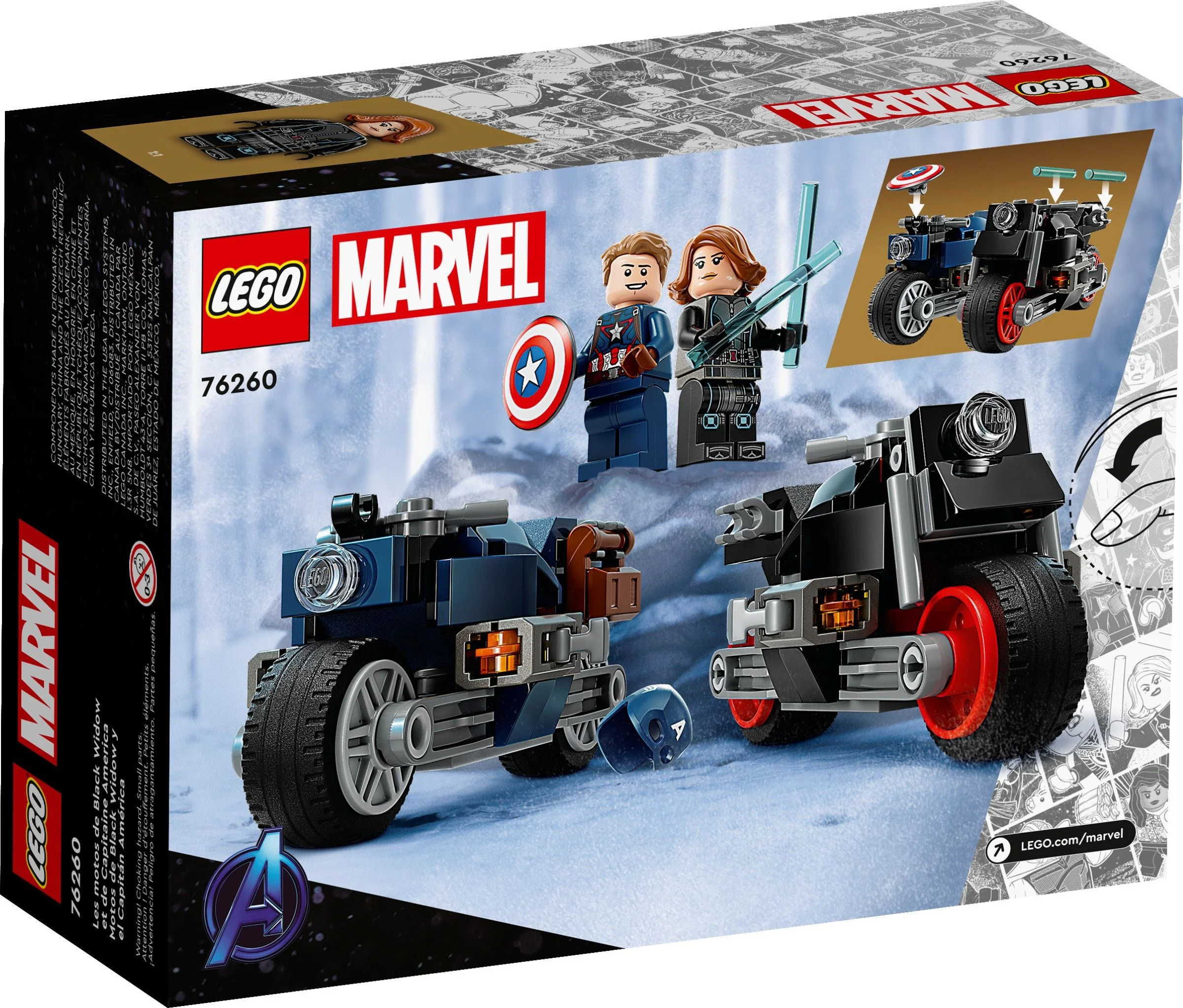 Black Widows and American Captain Motorcycles 乐高 LEGO 76260 image 6