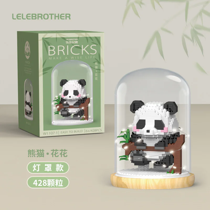 Panda flowers climb trees 乐乐兄弟LELE BROTHER W1107 image 1