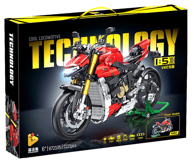 DUCADI V4 MOTORCYCLE 潘洛斯 PANLOSBRICK 672105 image 1