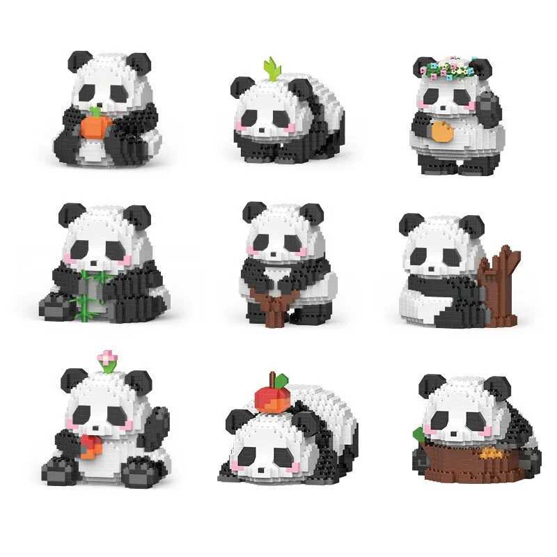 Panda flower bag, 12 of them 乐乐兄弟LELE BROTHER W1113 image 4