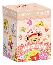 Teddy Bear: Snack time, six gold, mustard, mustard, cherries, cheese pizza, strawberry donuts, ice-cool soda 潘洛斯 PANLOSBRICK 881401 image 1