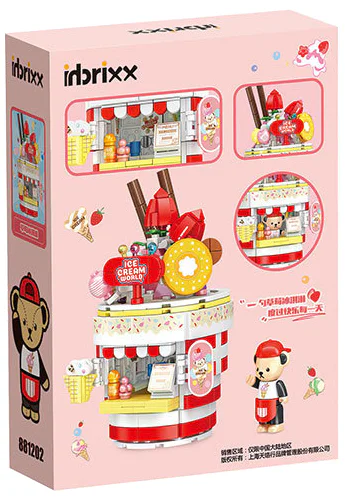 Teddy Bear: Strawberry ice cream 潘洛斯 PANLOSBRICK 881202 image 1