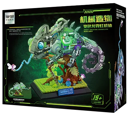 Mechanical construction: Chameleon neon TOP TOY TC2101
