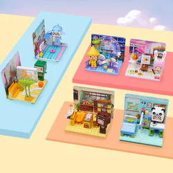 Miniworld: Happy Campus 6 Dynamic Basketball Fields, Art Gallery, Health Care Room, Science Astronomy, Cool Swimming Pool, Sweet Classroom