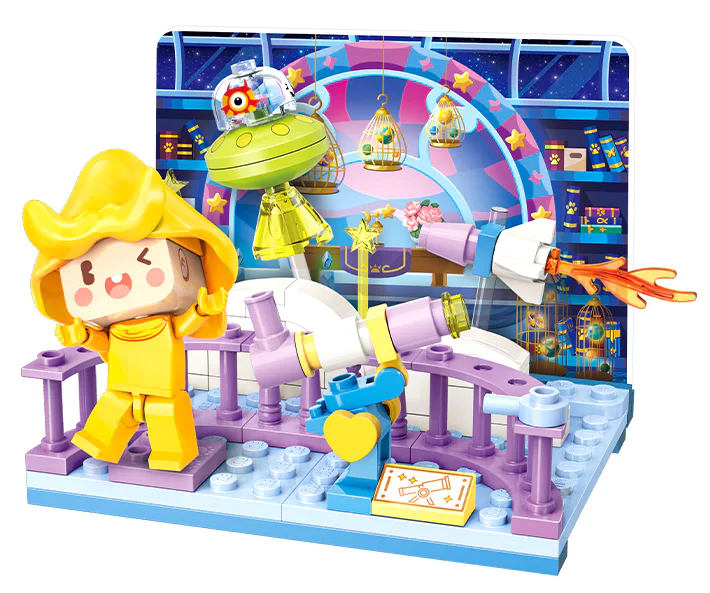 Miniworld: Happy Campus 6 Dynamic Basketball Fields, Art Gallery, Health Care Room, Science Astronomy, Cool Swimming Pool, Sweet Classroom QMAN/ENLIGHTEN/Keeppley 72030 image 4