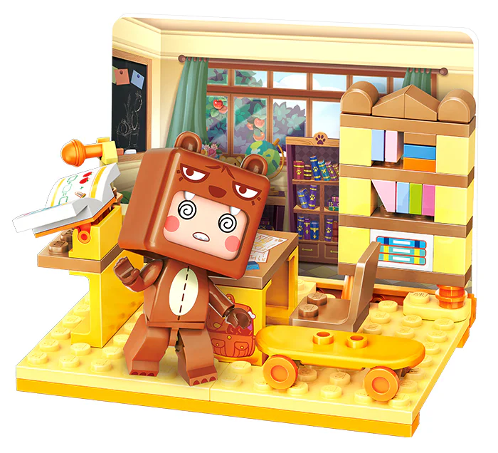 Miniworld: Happy Campus 6 Dynamic Basketball Fields, Art Gallery, Health Care Room, Science Astronomy, Cool Swimming Pool, Sweet Classroom QMAN/ENLIGHTEN/Keeppley 72030 image 6