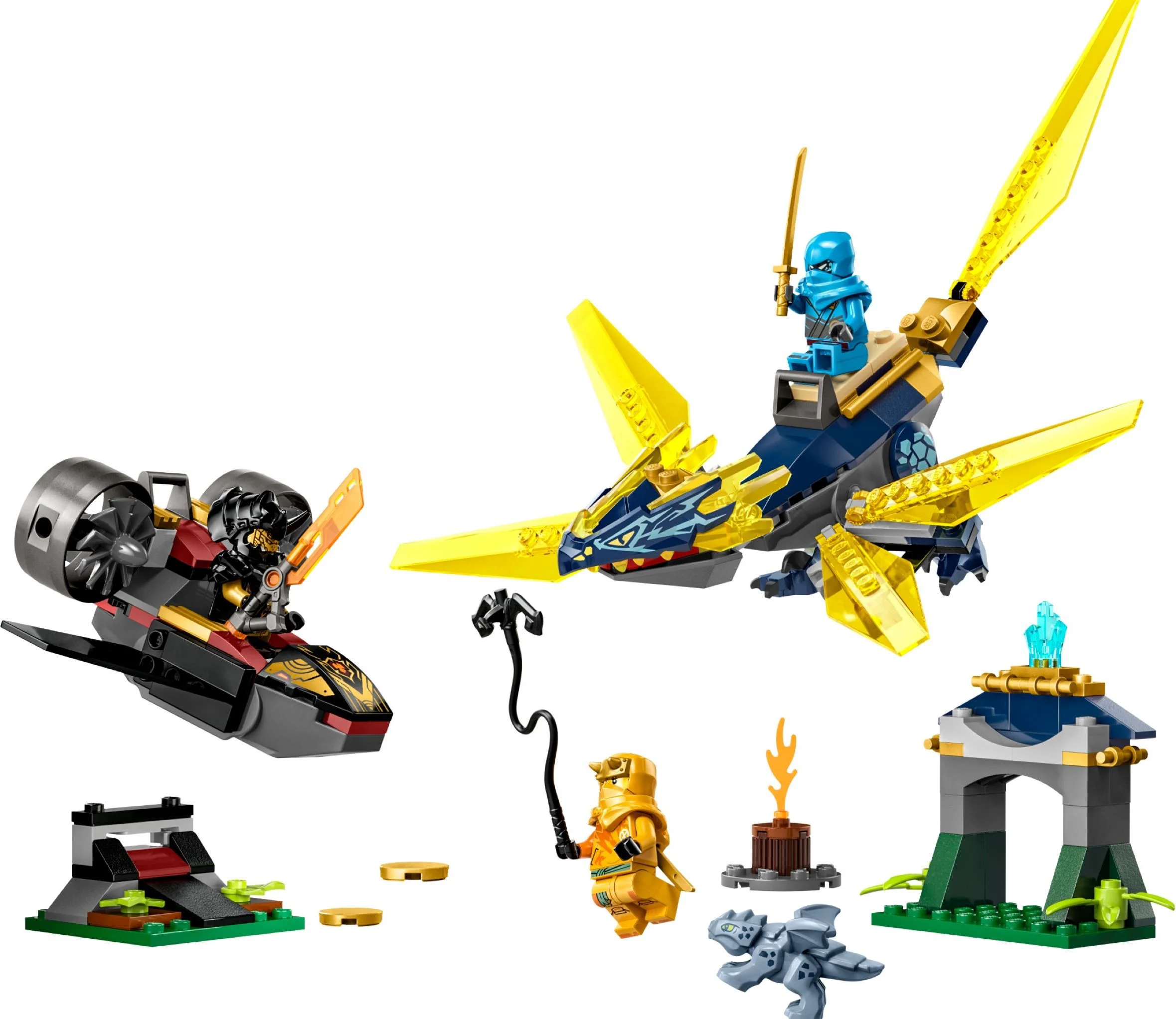 Nia and Ahreum fought the young dragons 乐高 LEGO 71798