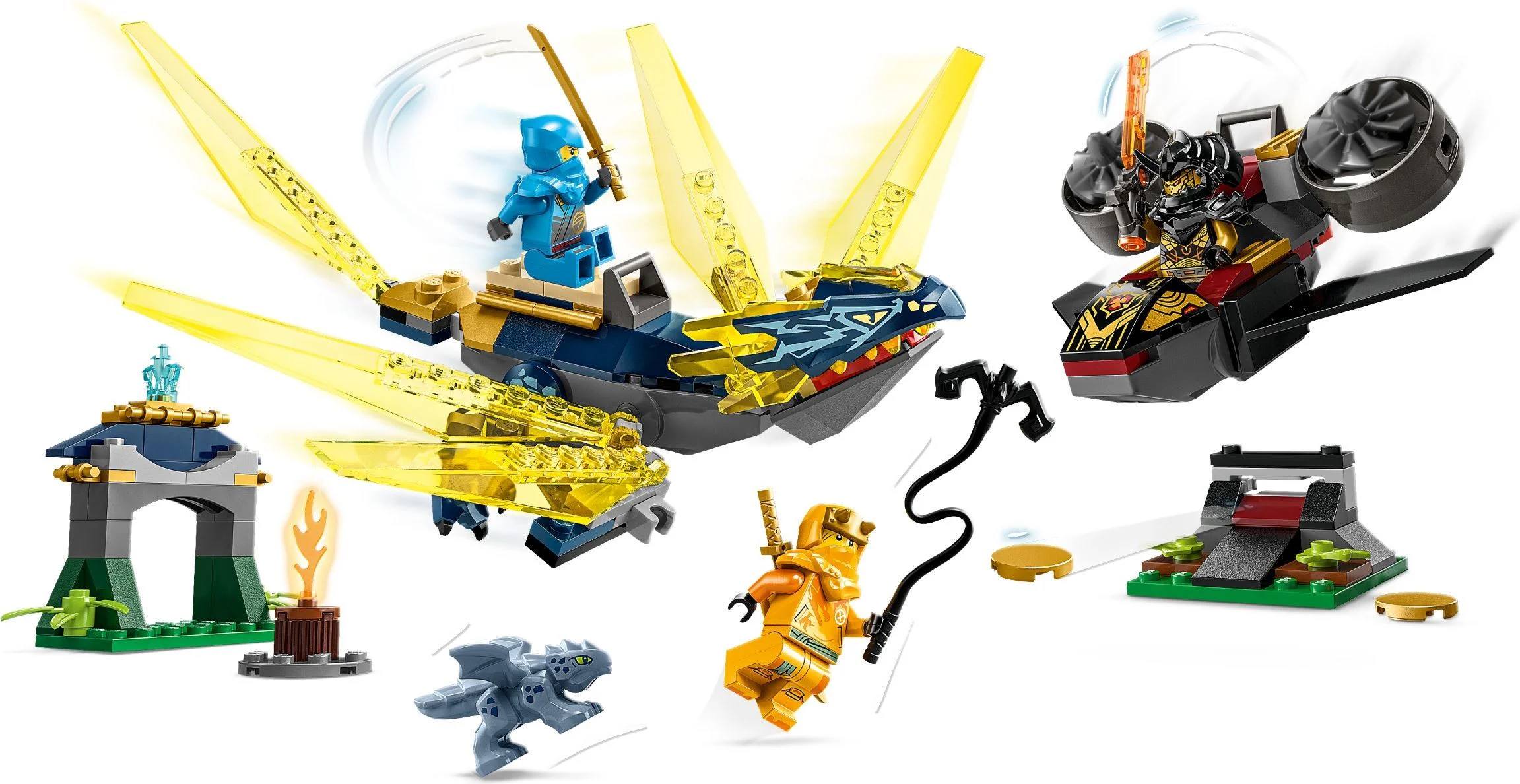 Nia and Ahreum fought the young dragons 乐高 LEGO 71798 image 3