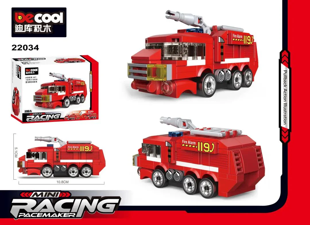 Mini Recycle: 119 Firefighter 迪库 DECOOL/酷小砖 BrickCool 22034 image 1