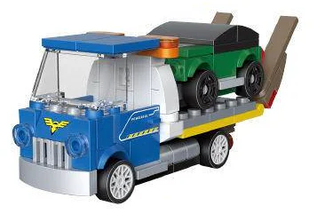 Mini pick-up vehicle: road rescue vehicle 迪库 DECOOL/酷小砖 BrickCool 22049