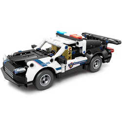 Overrun pursuit police car