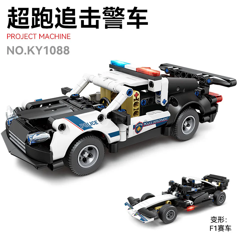 Overrun pursuit police car 开智 KAZI/高博乐 GBL KY1088 image 1