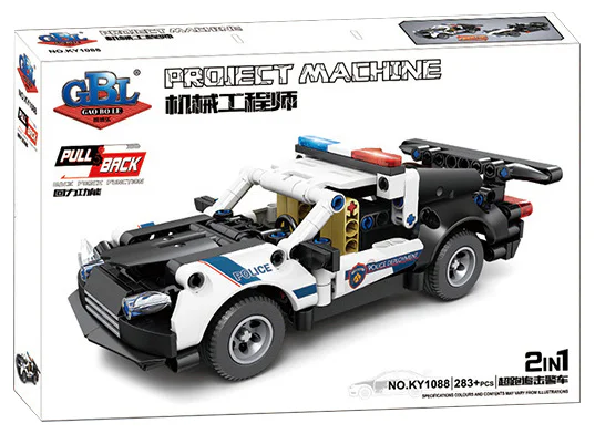 Overrun pursuit police car 开智 KAZI/高博乐 GBL KY1088 image 2